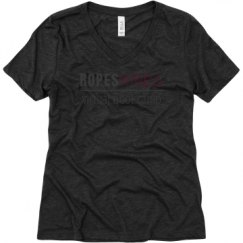 Ladies Relaxed Fit Super Soft Triblend V-Neck Tee