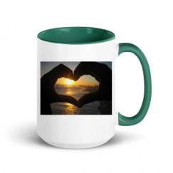 15oz Ceramic Mug with Color Inside