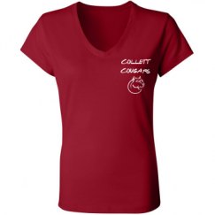 Ladies Slim Fit V-Neck Jersey Tee