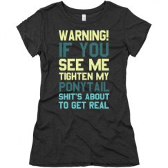 Ladies Slim Fit Super Soft Triblend Tee