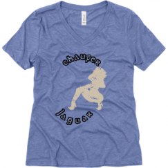 Ladies Relaxed Fit Super Soft Triblend V-Neck Tee