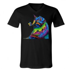 Unisex V-Neck Jersey Tee