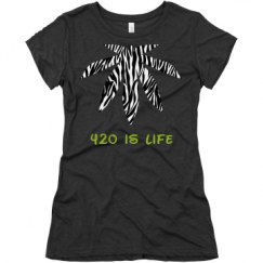 Ladies Slim Fit Super Soft Triblend Tee