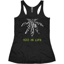Ladies Slim Fit Super Soft Racerback Triblend Tank