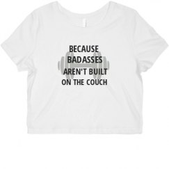 Ladies Slim Fit Crop Top Tee