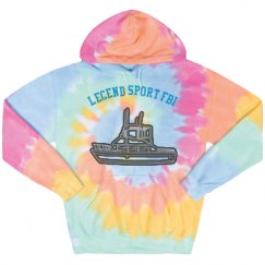 Unisex Tie-Dye Fleece Hoodie