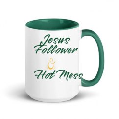 15oz Ceramic Mug with Color Inside