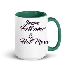 15oz Ceramic Mug with Color Inside