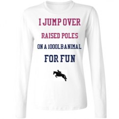 Ladies Relaxed Fit Basic Long Sleeve Tee