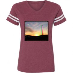 Ladies Relaxed Fit Vintage Sports Tee