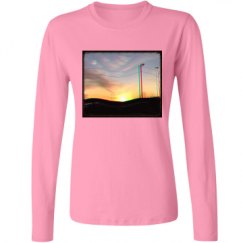 Ladies Relaxed Fit Basic Long Sleeve Tee
