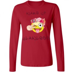 Ladies Relaxed Fit Basic Long Sleeve Tee