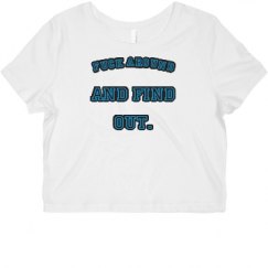 Ladies Slim Fit Crop Top Tee