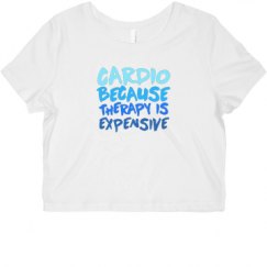 Ladies Slim Fit Crop Top Tee