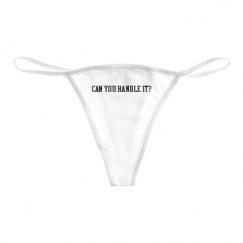 Basic White Thong Underwear