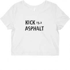 Ladies Slim Fit Crop Top Tee