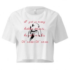 Ladies Festival Cali Crop Top Tee