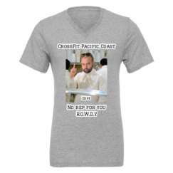 Unisex CVC Jersey V-Neck T-Shirt