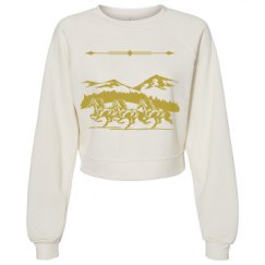 Women's Raglan Pullover Fleece