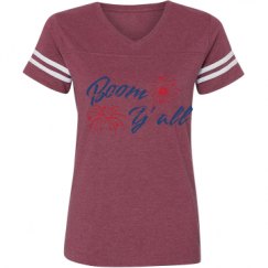 Ladies Relaxed Fit Vintage Sports Tee