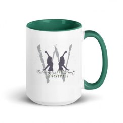 15oz Ceramic Mug with Color Inside