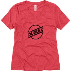 Ladies Relaxed Fit Super Soft Triblend V-Neck Tee