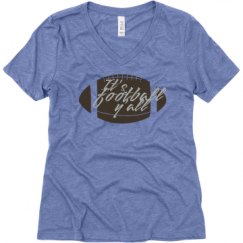 Ladies Relaxed Fit Super Soft Triblend V-Neck Tee