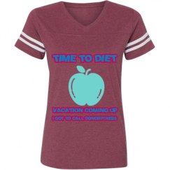 Ladies Relaxed Fit Vintage Sports Tee