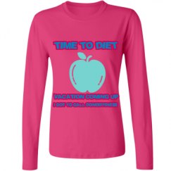 Ladies Relaxed Fit Basic Long Sleeve Tee