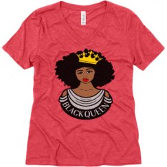 Ladies Relaxed Fit Super Soft Triblend V-Neck Tee