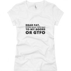 Ladies Slim Fit Basic Promo Jersey Tee