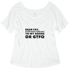 Ladies Flowy Slouchy Tee