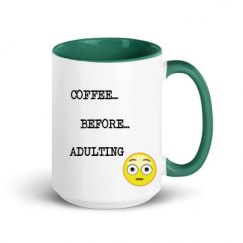 15oz Ceramic Mug with Color Inside