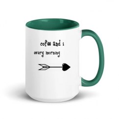 15oz Ceramic Mug with Color Inside