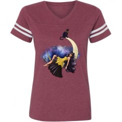 Ladies Relaxed Fit Vintage Sports Tee