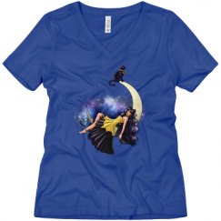 Ladies Relaxed Fit V-Neck Tee