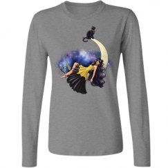 Ladies Relaxed Fit Basic Long Sleeve Tee