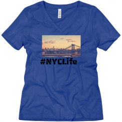 Ladies Relaxed Fit V-Neck Tee