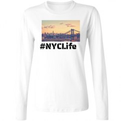 Ladies Relaxed Fit Basic Long Sleeve Tee