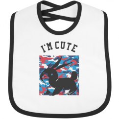 Infant Contrast Trim Bib