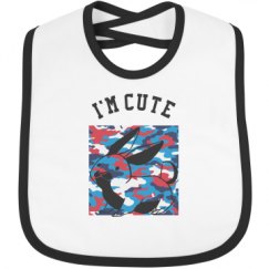 Infant Contrast Trim Bib