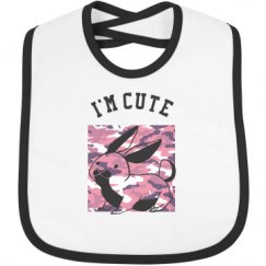 Infant Contrast Trim Bib