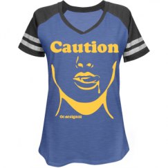 Ladies Relaxed Fit V-Neck Sports Tee