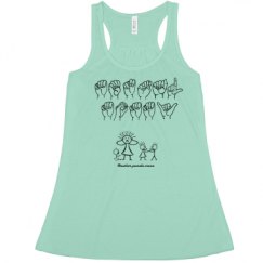 Ladies Flowy Racerback Tank