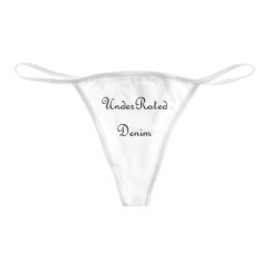 Basic White Thong Underwear