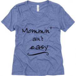 Ladies Relaxed Fit Super Soft Triblend V-Neck Tee