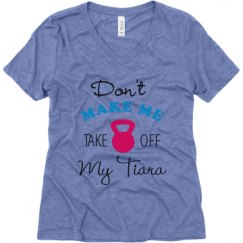 Ladies Relaxed Fit Super Soft Triblend V-Neck Tee