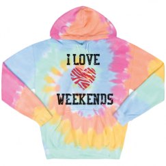 Unisex Tie-Dye Fleece Hoodie