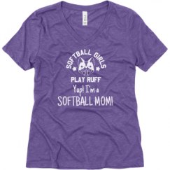 Ladies Relaxed Fit Super Soft Triblend V-Neck Tee