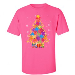 Unisex Ultra Cotton Safety Neon Crewneck Tee